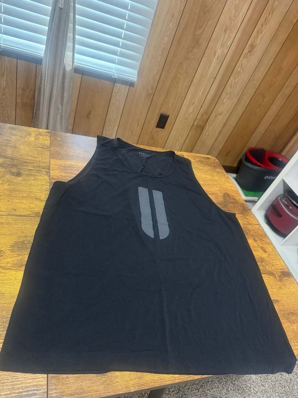 Women's Black U Muscle Tank Top,
